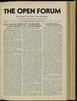Open forum, vol. 17, no. 11 (March, 1940)