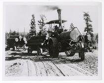Traction Engine in Operation Cal. White Pine Lumber Co.