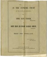 Brief for appellant, Emma Jane Turner vs. The North Beach and Mission Railroad Company