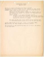 Meeting minutes from San Francisco Coordinating Council meeting, March 7, 1942