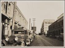 Looking east on Banning Street from Alameda Street; all commercial