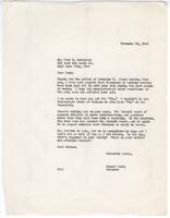 Letter from Ernest Besig, Director, American Civil Liberties Union of Northern California, to Fred Korematsu, November 30, 1943