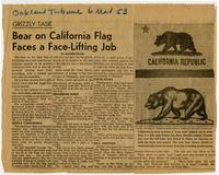 Bear on California flag faces a facelifting task