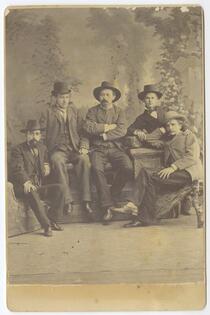 Reginaldo F. del Valle with four other men