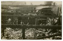 Destruction from fire, building exterior, Los Angeles