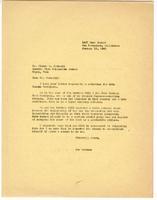 Letter from Joseph R. Goodman to Claude C. Cornwall, Central Utah Relocation Center, January 13, 1943