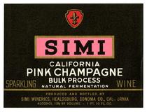 Simi California pink Champagne, Simi Wineries, Healdsburg