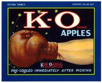 K-O Brand apples, Karr Orchards, Yakima, Wash.