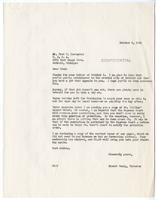 Letter from Ernest Besig, Director, American Civil Liberties Union of Northern California, to Fred Korematsu, October 9, 1944