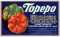 Topepo label, Lowe Ranch, Cupertino