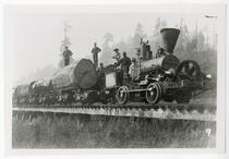 Logging train, gypsy attached