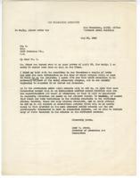 Letter from Lucy W. Adams, Director of Education and Recreation, War Relocation Authority, to Lincoln Kanai, May 30, 1942