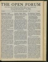 Open forum, vol. 26, no. 18 (September, 1949)