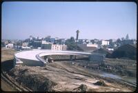 James B. Case slides of highway construction in California