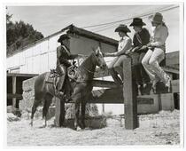 Horsewomen at the stables 