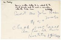 Note from Hubert Phillips to Ernest Besig, Director, American Civil Liberties Union of Northern California
