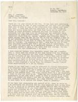 Letter from Lincoln Kanai to Josephine W. Duveneck, September 21, 1942