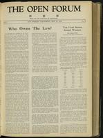 Open forum, vol. 2, no. 22 (May, 1925)