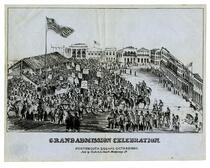 Grand admission celebration. Portsmouth Square, Octr. 29th 1850.