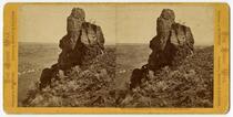 Schonschis Rock; Lava Beds in the distance