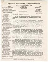 Letter from Thomas R. Bodine, Associate Director, National Student Relocation Council, West Coast Committee, November 11, 1942
