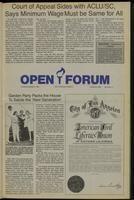 Open forum, vol. 65, no. 4 (July-August, 1988)