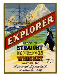 Explorer straight bourbon whiskey, Terminal Liquors, San Francisco