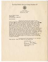 Letter from Darwin M. Nelson, Camp Doctor, American Friends Service Committee, to Joseph R. and Elizabeth B. Goodman, December 16, 1942