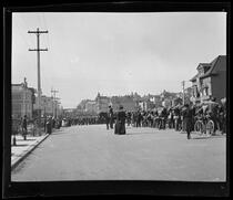 Spanish-American War Expedition leaving for Manila, Van Ness Avenue, San Francisco