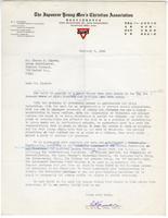Letter from Lincoln Kanai, Executive Secretary, Japanese YMCA, to Tom C. Clark, Alien Coordinator, Western Defense Command, February 9, 1942