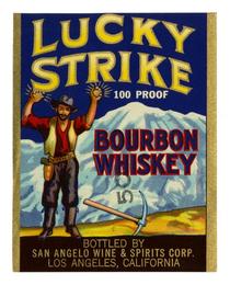 Lucky Strike bourbon whiskey, San Angelo Wine & Spirits Corp., Los Angeles