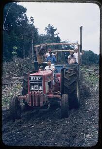 People on tractor