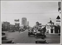 Wilshire Boulevard, looking west from La Brea