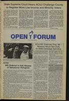Open forum, vol. 65, no. 3 (May-June, 1988)