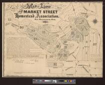 Map of land of the Market Street Homestead Association