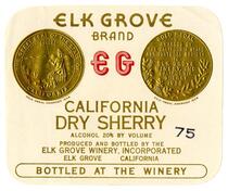 Elk Grove Brand California dry sherry, Elk Grove Winery, Elk Grove