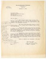 Letter from Frank L. Walters, Kellogg to Ernest Besig, Director, American Civil Liberties Union of Northern California, September 3, 1942