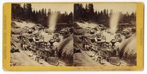 Train in Dixie Cut, Gold Run Station, Placer County
