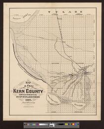 Map of a part of Kern County